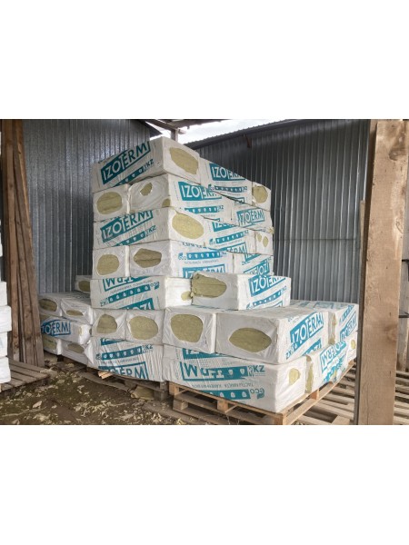 Минеральный утеплитель IZOTERM каменная вата 1200x600x100 мм