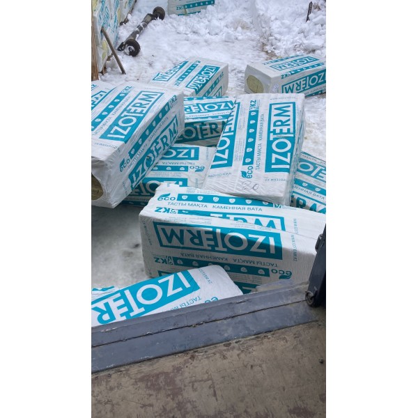 Минеральный утеплитель IZOTERM каменная вата 1200x600x50 мм